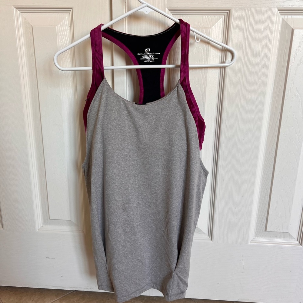 Gray Workout Tank Top